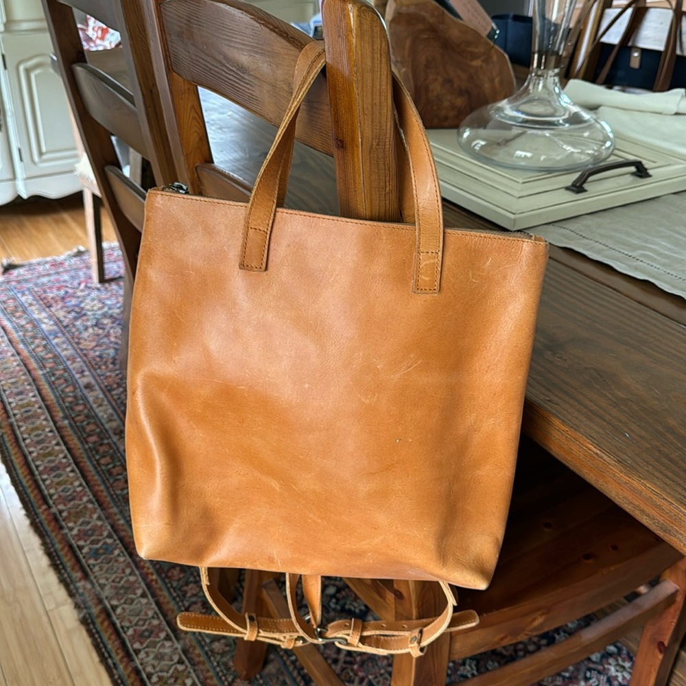 Beautiful Leather Backpack Bag by ABLE